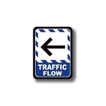 Ergomat 12in x 12in RECTANGLE SIGNS - Traffic Flow DSV-SIGN 144 #7057 -UEN